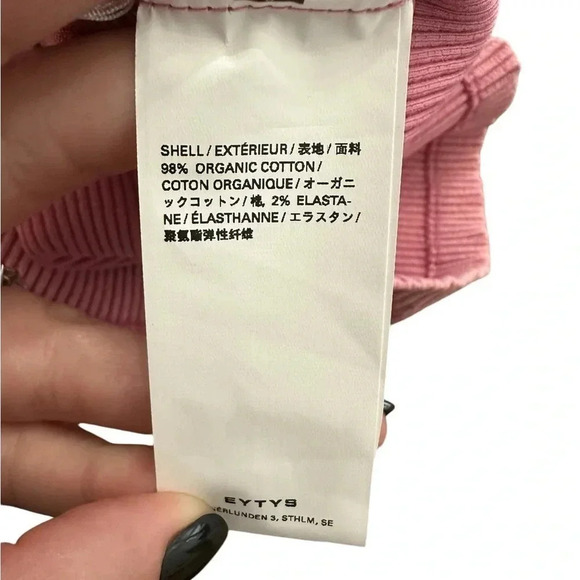 EYTYS Pink Ivy Tank Top Women’s Size Medium Ribbed EUC - Picture 6 of 11